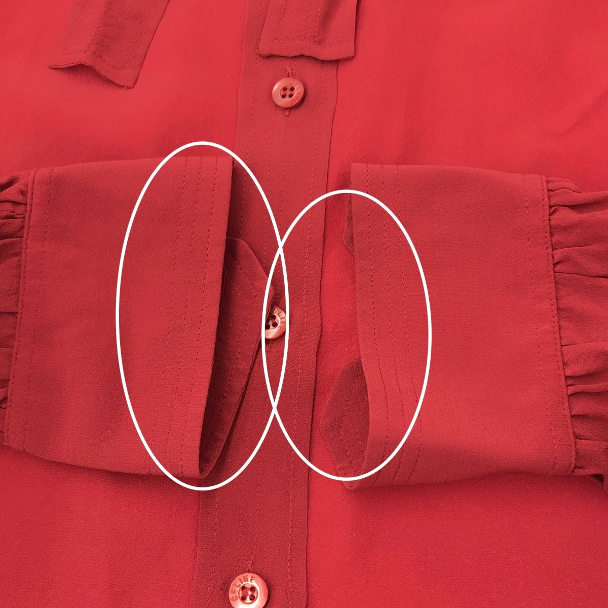 CELINE セリーヌ シルクボウタイシャツ サイズ:42 トリオンフロゴ刺繍