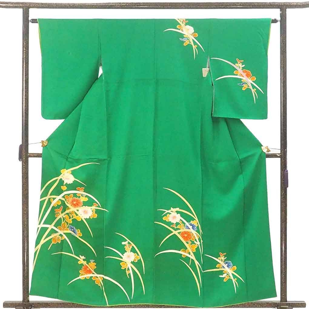 訪問着 身丈160cm 裄63cm 前幅25cm 後幅29.5cm 袖丈56cm 袖幅32cm