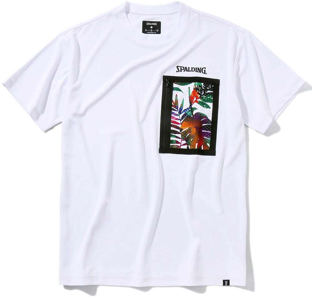 スポルディング SPALDING バスケット Tシャツ ボタニクスポケット  SMT22016 2000 ホワイト