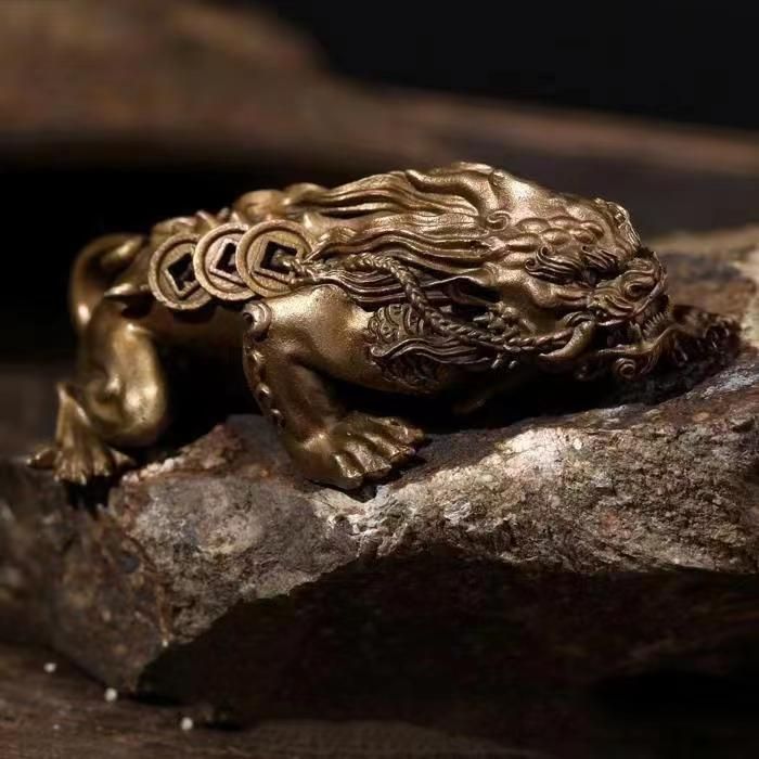 真鍮獅子頭貅貅青銅天禄置物 - メルカリ