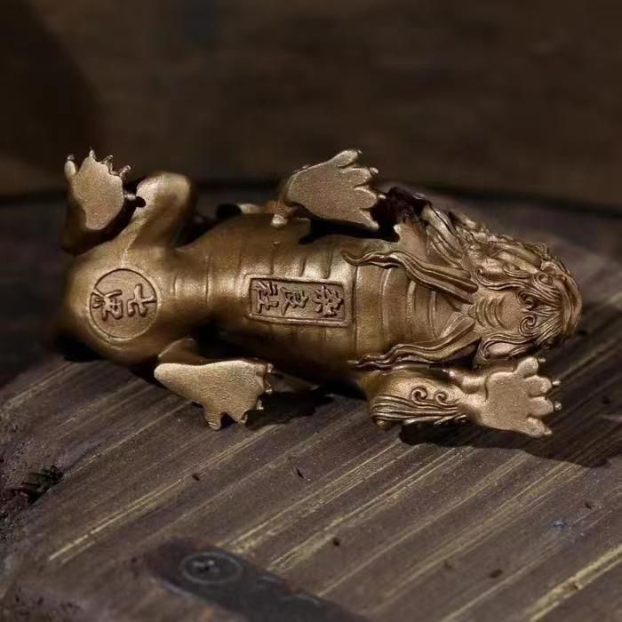 真鍮獅子頭貅貅青銅天禄置物 - メルカリ