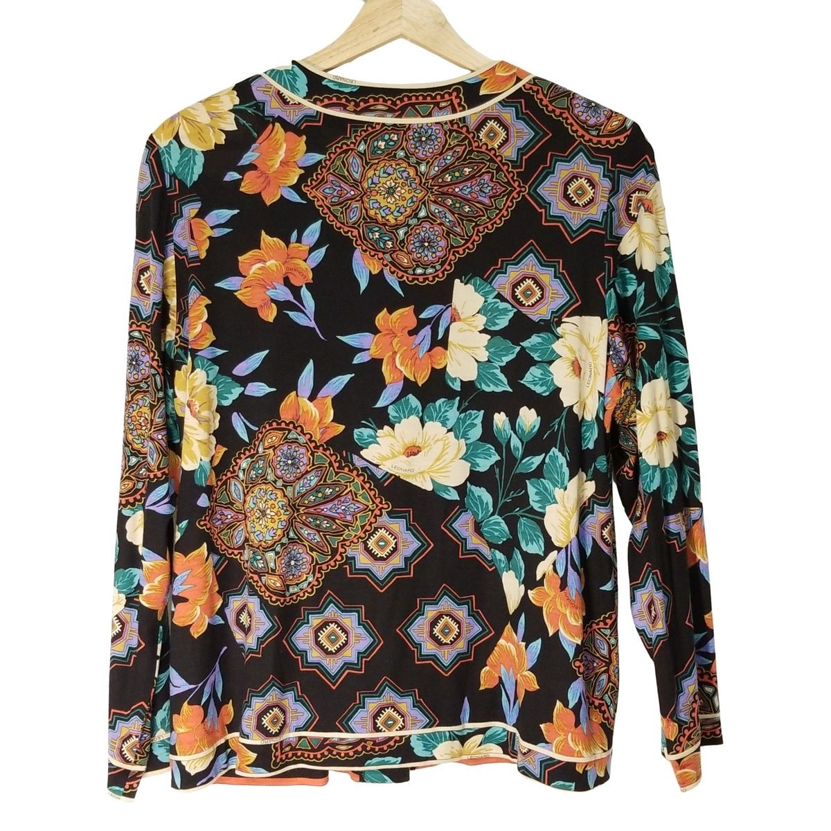 LEONARD(レオナール) カーディガン サイズLL レディース美品 - 黒