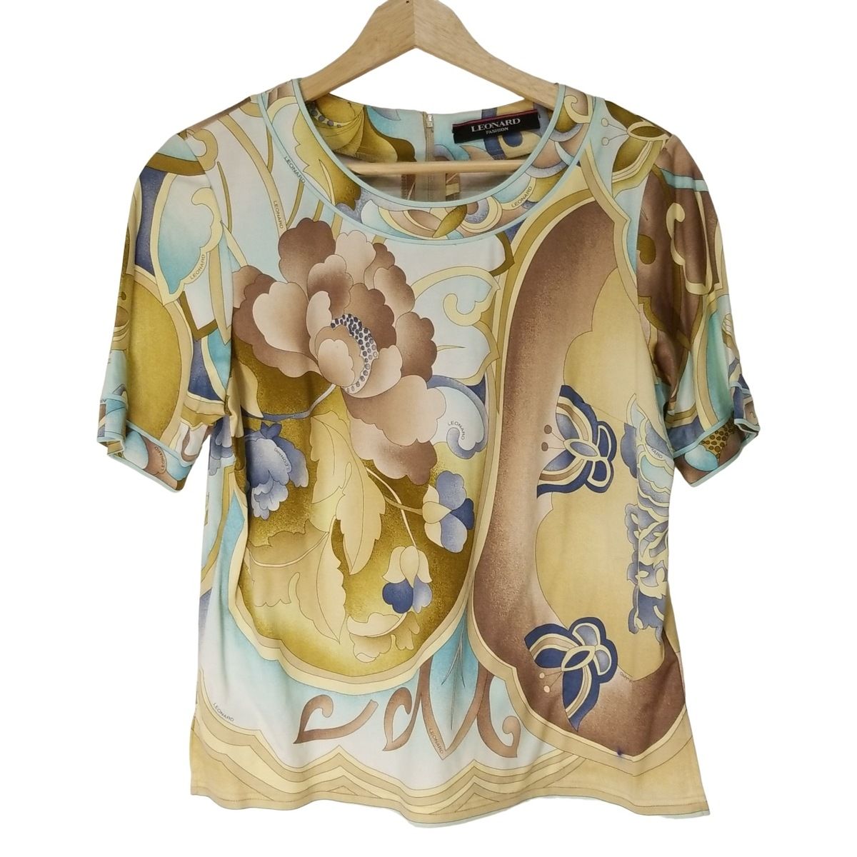 LEONARD(レオナール) 半袖カットソー サイズLL レディース - ライト