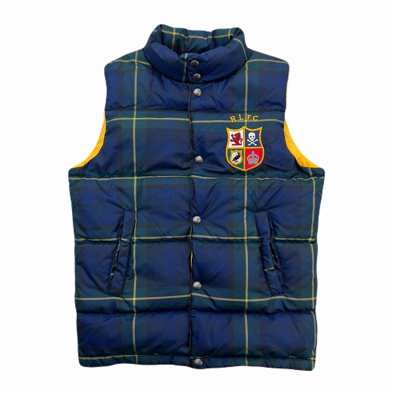 ポロ ラルフローレン ダウンベスト キッズ M 150 ネイビー グリーン