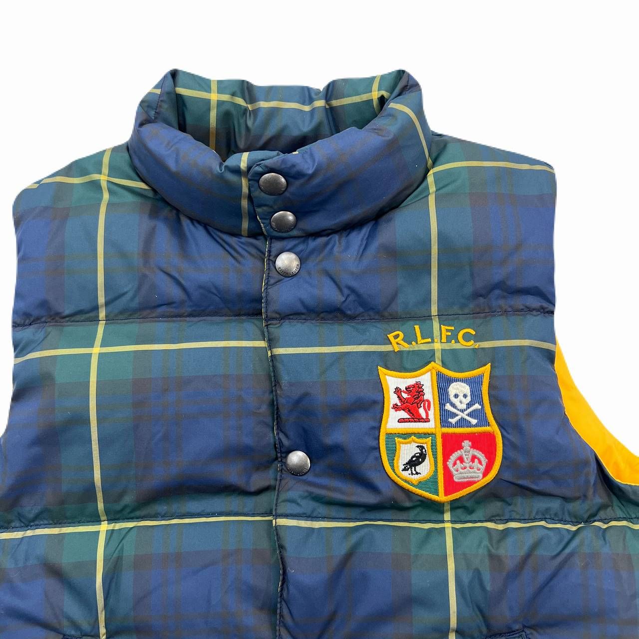 ポロ ラルフローレン ダウンベスト キッズ M 150 ネイビー グリーン