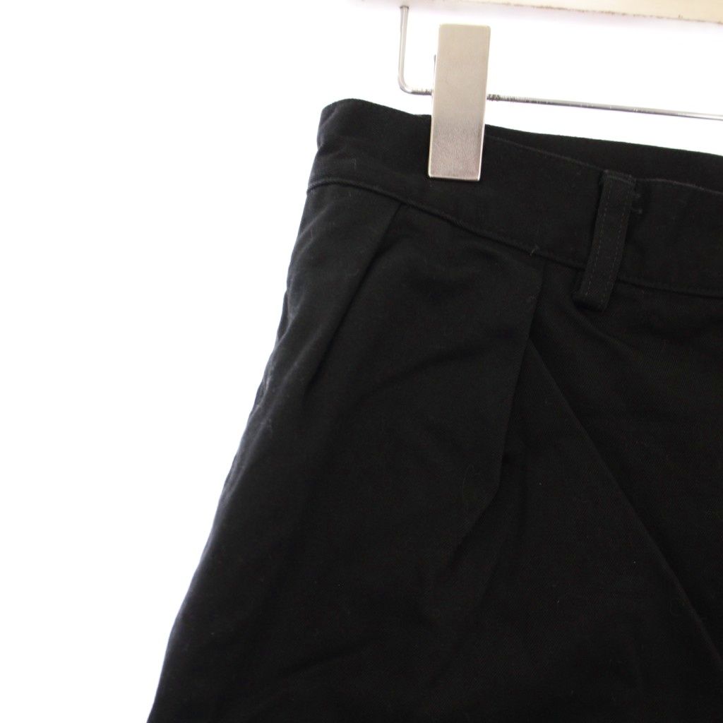 ワコマリア WACKO MARIA 24 SS DOUBLE PLEATED CHINO SHORT TROUSERS ダブルプリーテッド チノショートパンツ S 黒 KH ビッグシルエット トレーナー