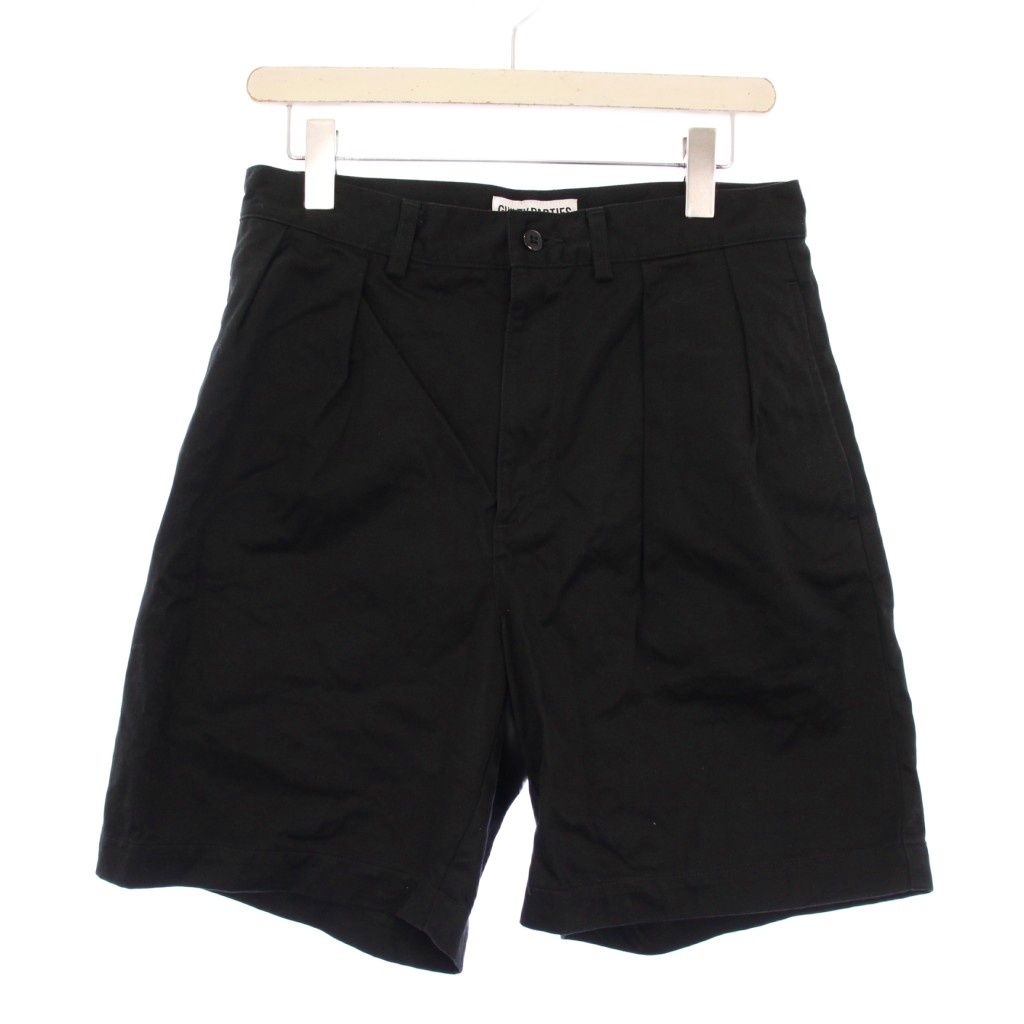 ワコマリア WACKO MARIA 24 SS DOUBLE PLEATED CHINO SHORT TROUSERS ダブルプリーテッド チノショートパンツ S 黒 KH