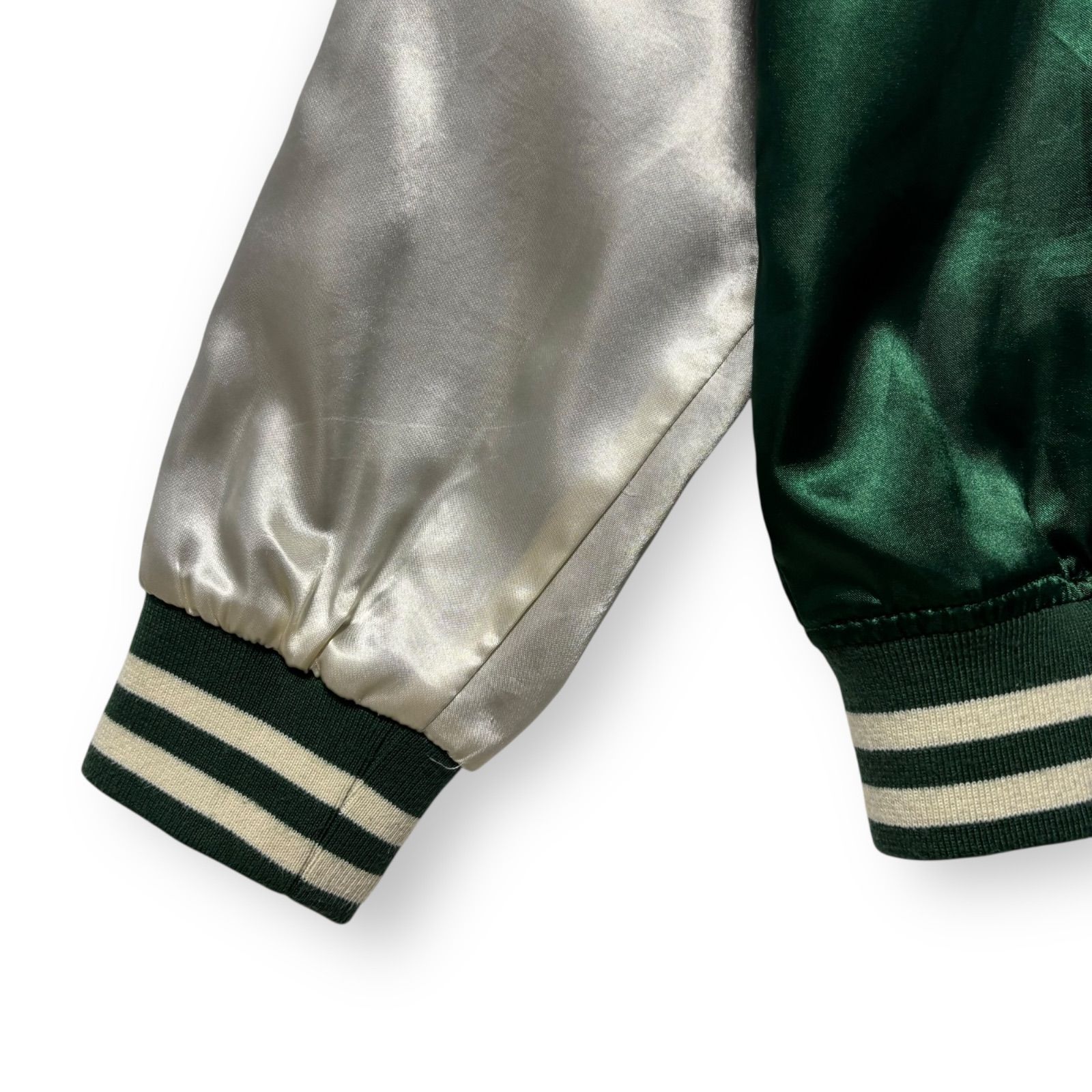 鏡花水月 スカジャン 虎 龍 刺繍 ドラゴン 和柄 日本 y2k グリーン 緑