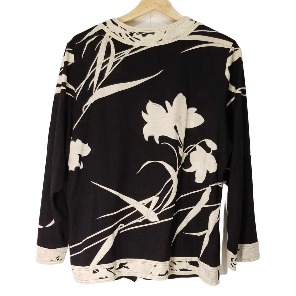 LEONARD(レオナール) カーディガン サイズLL レディース - 黒