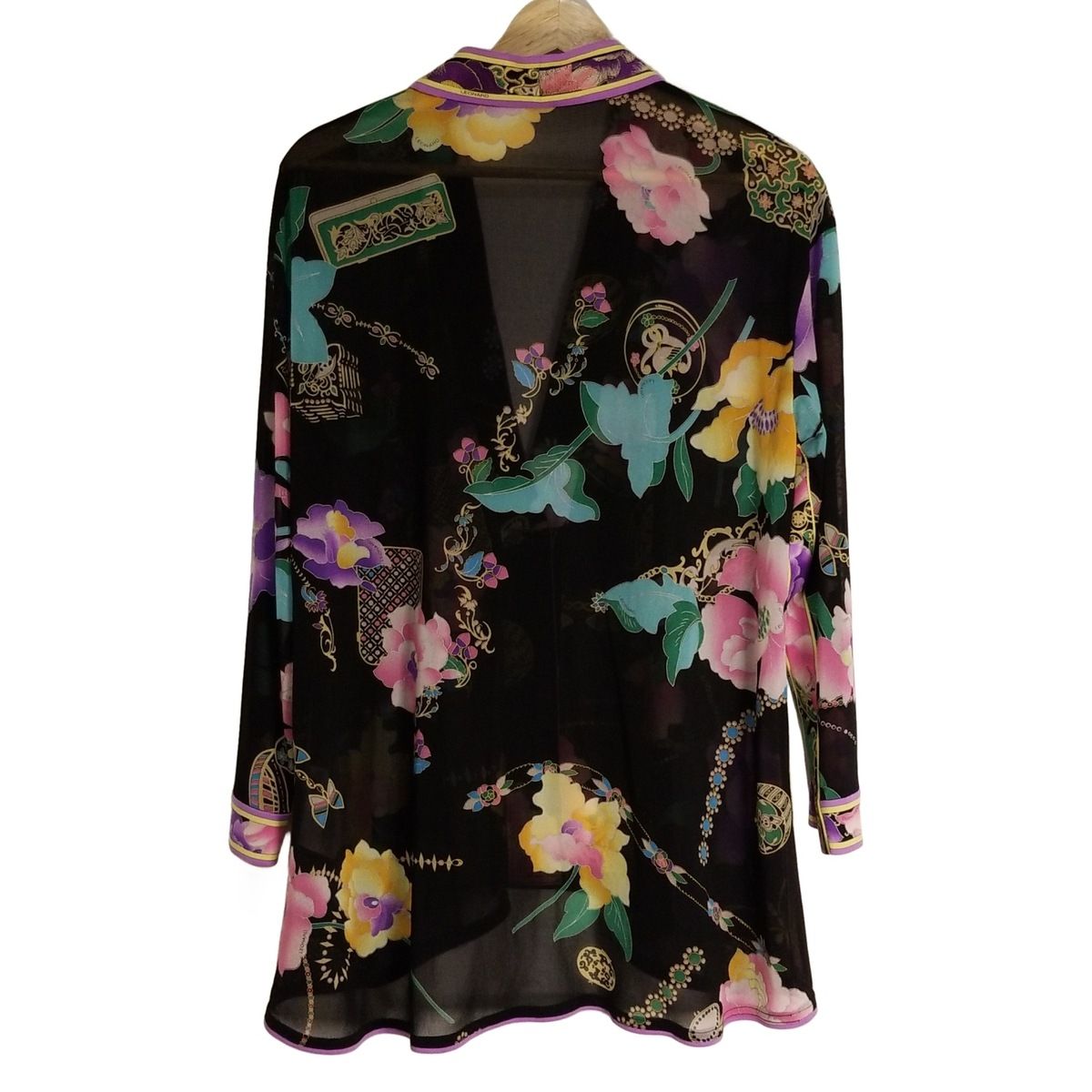 LEONARD(レオナール) カーディガン サイズ42 L レディース美品 - 黒