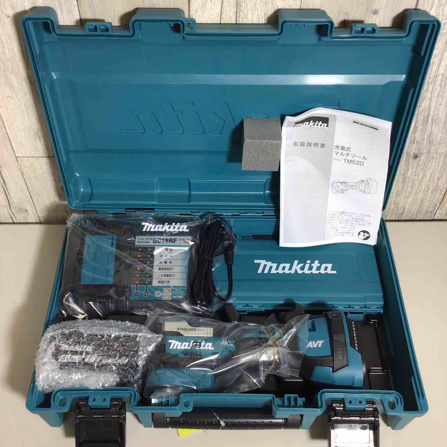 マキタ makita コードレス マルチツール TM 52 DRG バッテリー 充電器付 充電式 18 V