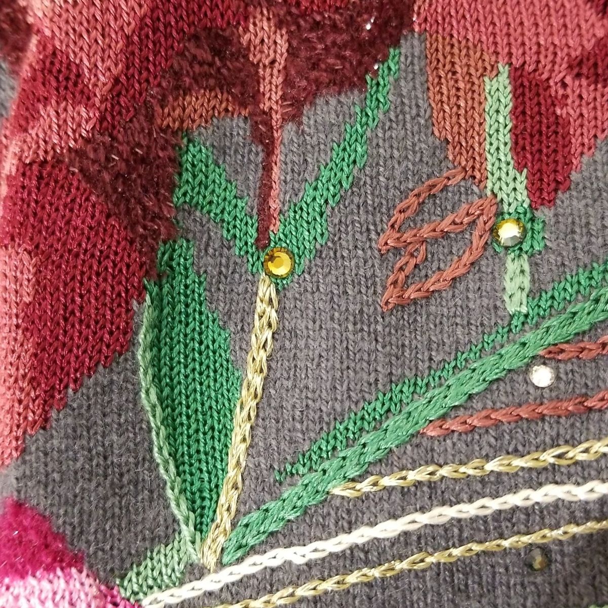 LEONARD(レオナール) カーディガン サイズ42 L レディース - グレー