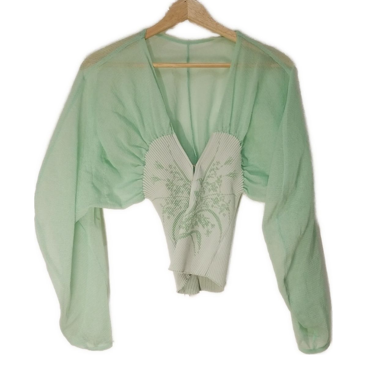 mame kurogouchi マメ クロゴウチ カーディガン サイズ1 S レディース ライトグリーン 長袖