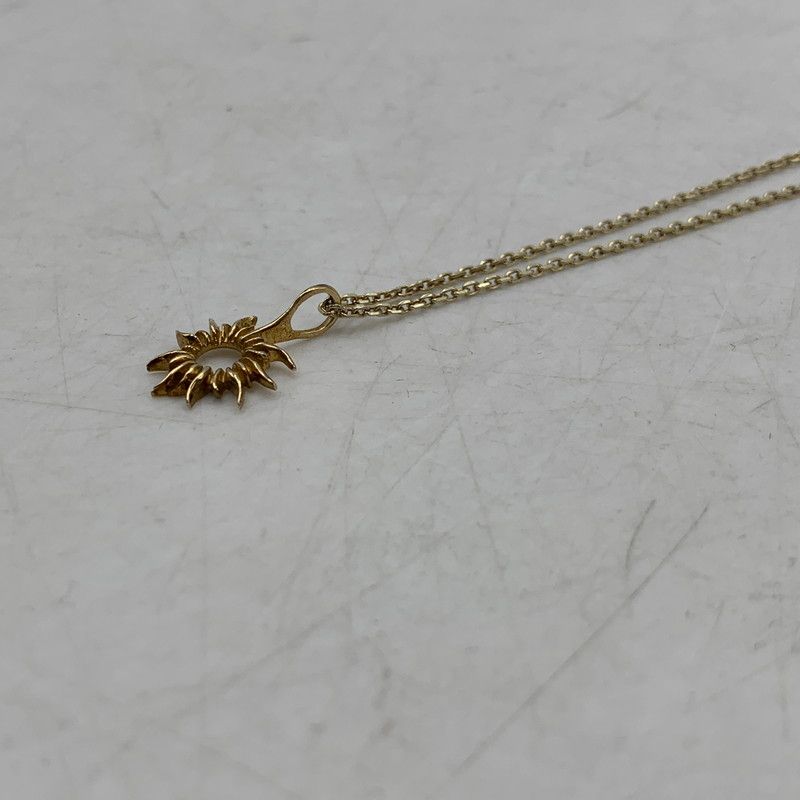 中古品】 SAAD サード 925×K24GP SUN FLARE PENDANT NECKLACE サン