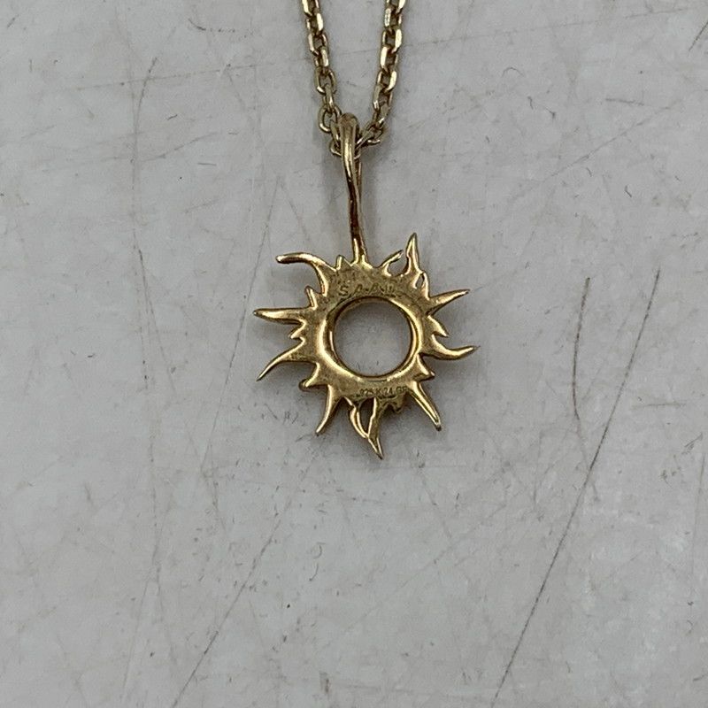 SAAD・K24GPサンフレア925ネックレス・希少 中古品】 SAAD サード 925×K24GP SUN FLARE PENDANT NECKLACE サン