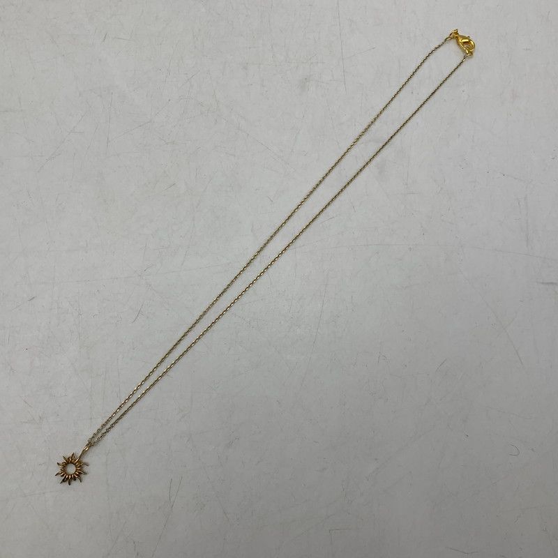 中古品】 SAAD サード 925×K24GP SUN FLARE PENDANT NECKLACE サン