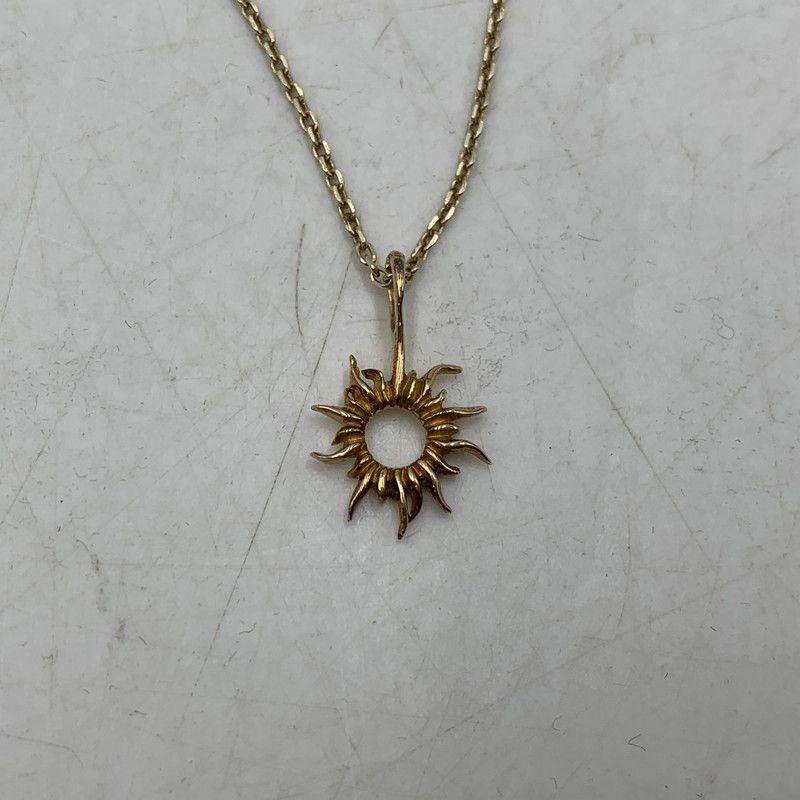 SAAD・K24GPサンフレア925ネックレス・希少 中古品】 SAAD サード 925×K24GP SUN FLARE PENDANT NECKLACE サン