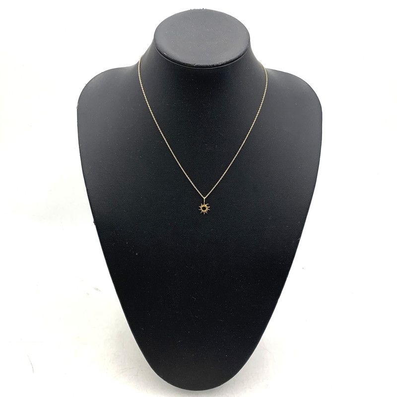 SAAD・K24GPサンフレア925ネックレス・希少 中古品】 SAAD サード 925×K24GP SUN FLARE PENDANT NECKLACE サン