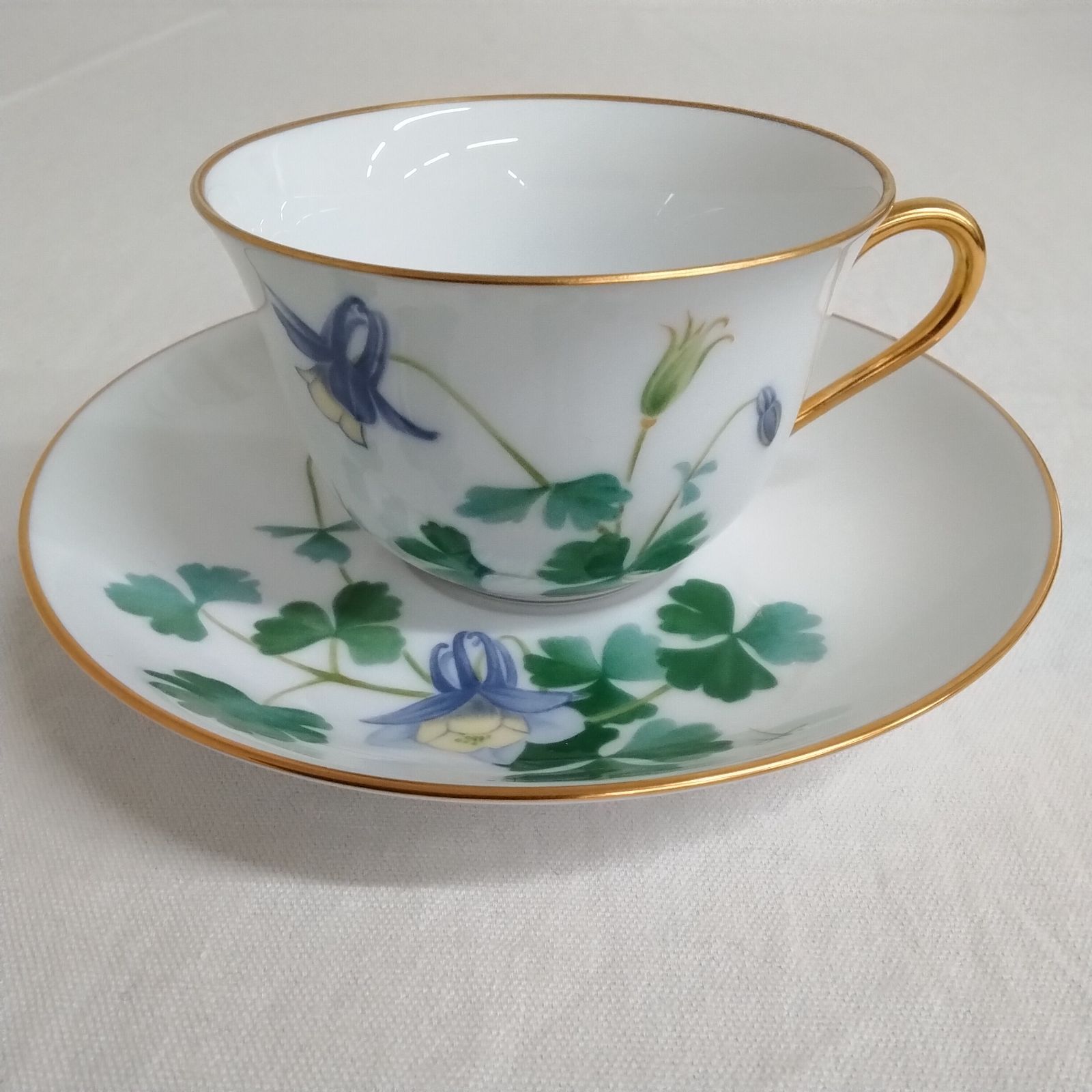 大倉陶園&フランクリンポーセリン限定コラボ カップ&ソーサー 日本花の