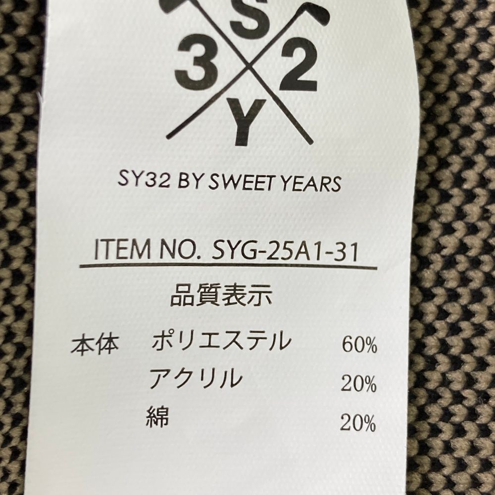 32sweet＊プロフご確認下さい サイズ：M SY32 BY SWEET YEARS GOLF エスワイサーティトゥ ニット