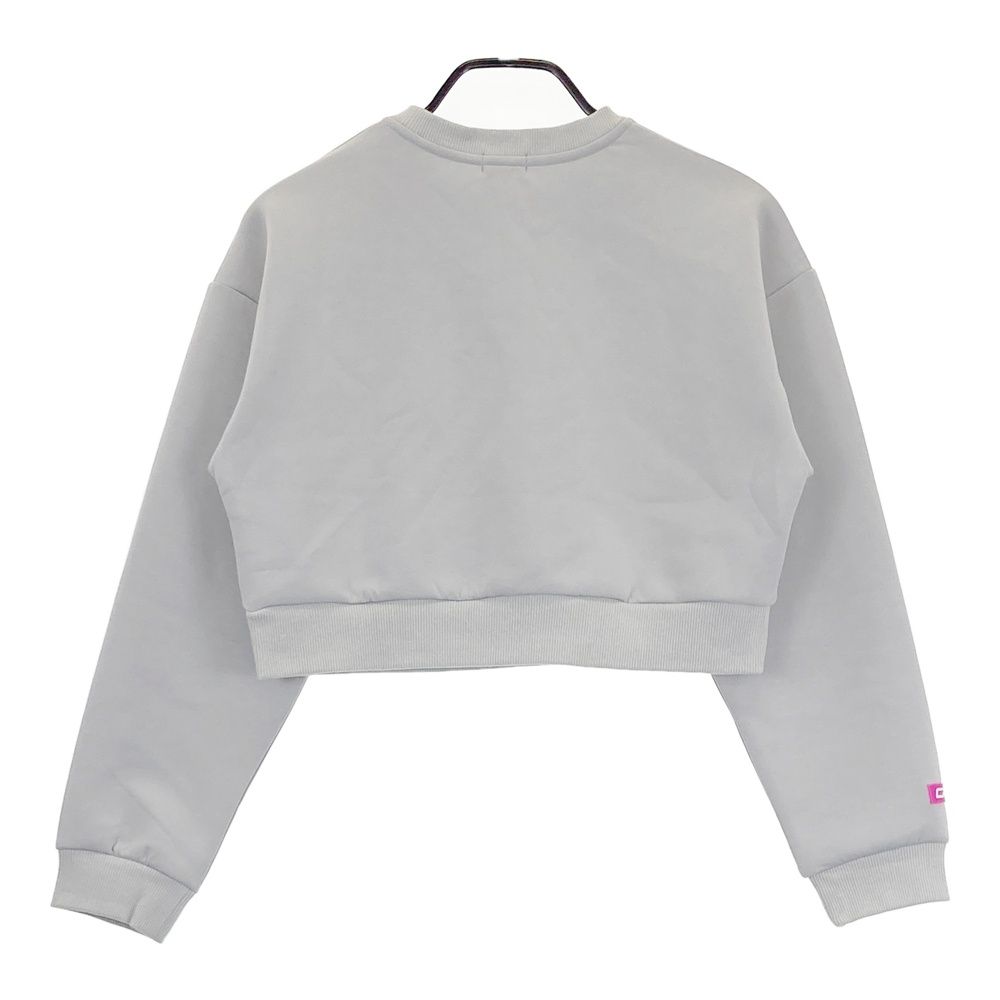 サイズ 2 CPG GOLF シーピージーゴルフ スウェットトレーナー ショート丈 グレー系 ゴルフウェア レディース ストスト