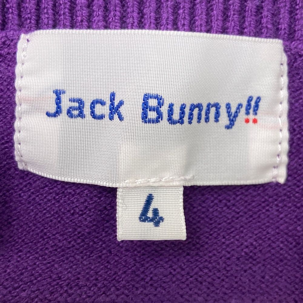 サイズ：4 JACK BUNNY ジャックバニー ニットセーター パープル系