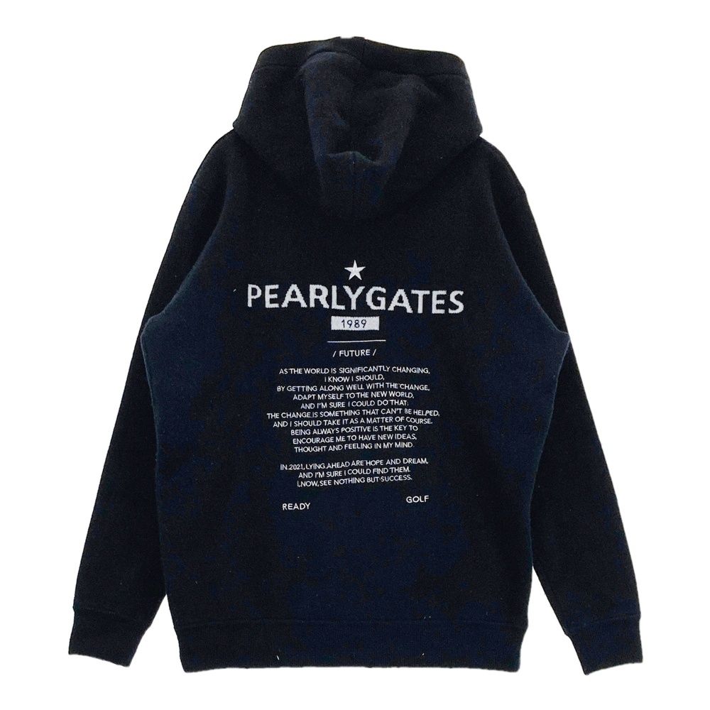【美品】パーリーゲイツ　ニットパーカー　サイズ5 サイズ：5 PEARLY GATES パーリーゲイツ ニットパーカー ネイビー系