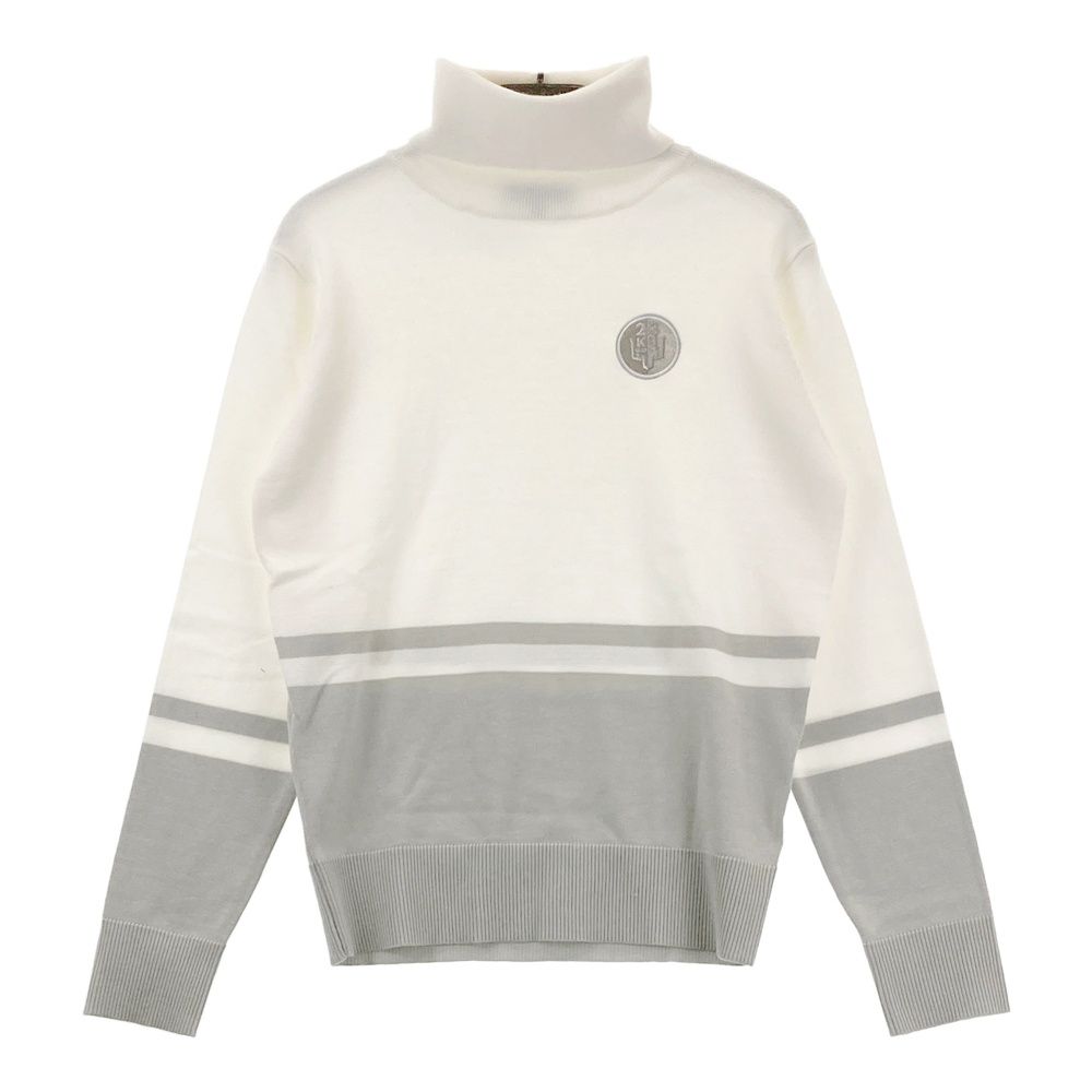 23区GOLF ニジュウサンクゴルフ ウール ニットセーター ホワイト 1 サイズ：1 23区GOLF ニジュウサンクゴルフ 長袖 タートルネック ニット