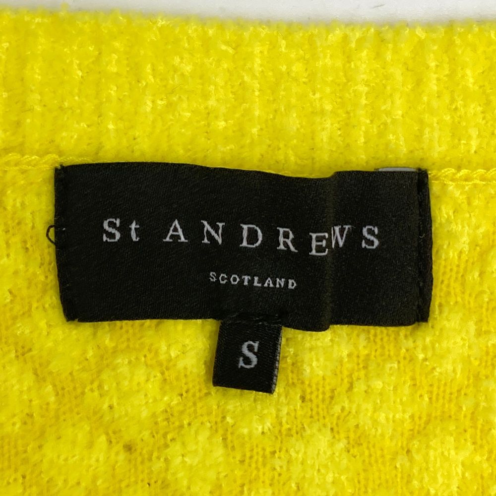 サイズ：S ST ANDREWS セントアンドリュース ニットセーター ロゴ刺繍