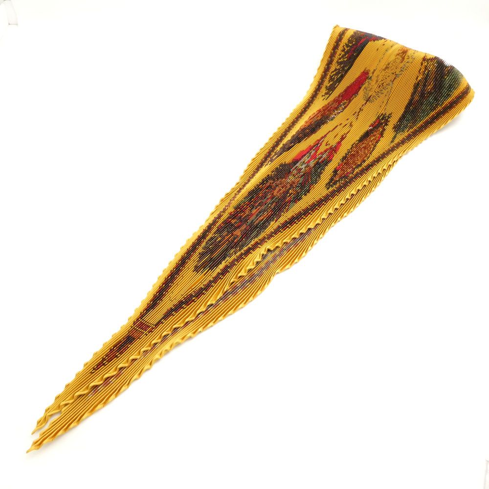 美品 HERMES エルメス カレ CUIRS DU DESERT 砂漠の革飾り プリーツ