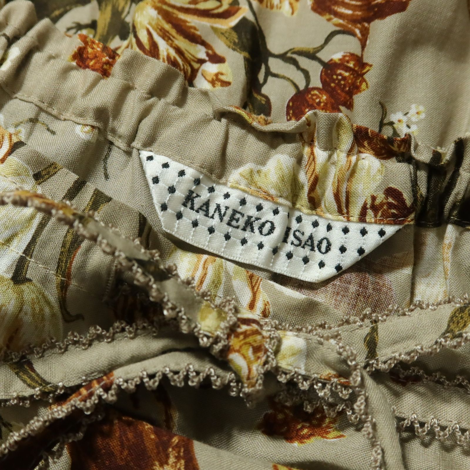 美品】カネコイサオ☆シックなチューリップpt♪ティアードローン