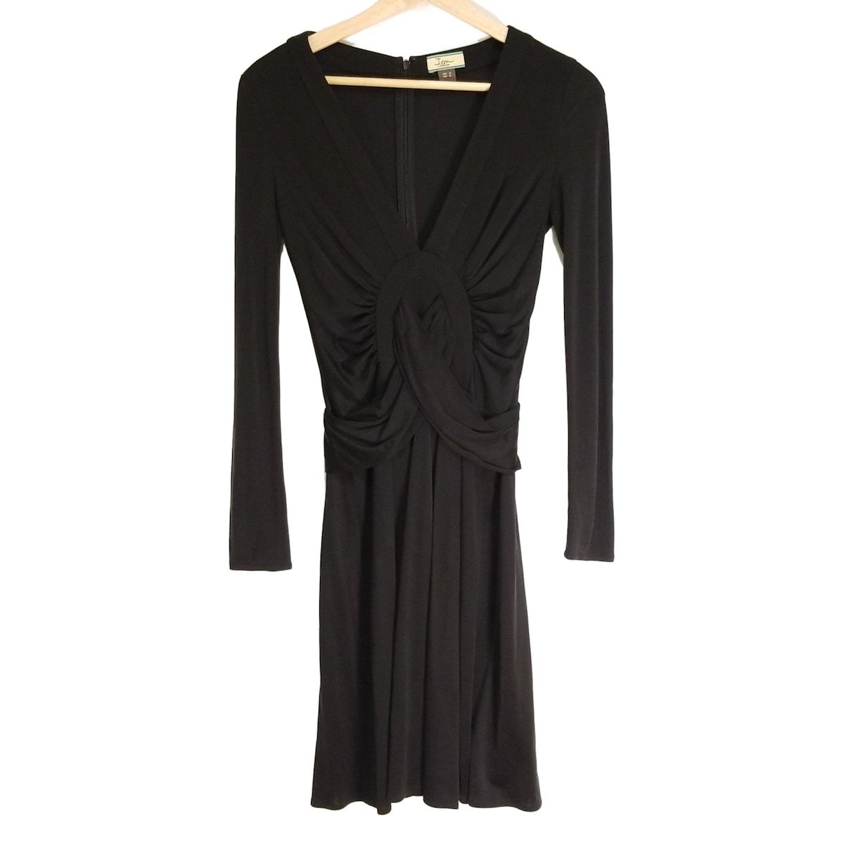 ISSA イッサロンドン ワンピース サイズUS 2 S レディース 黒 長袖 ひざ丈