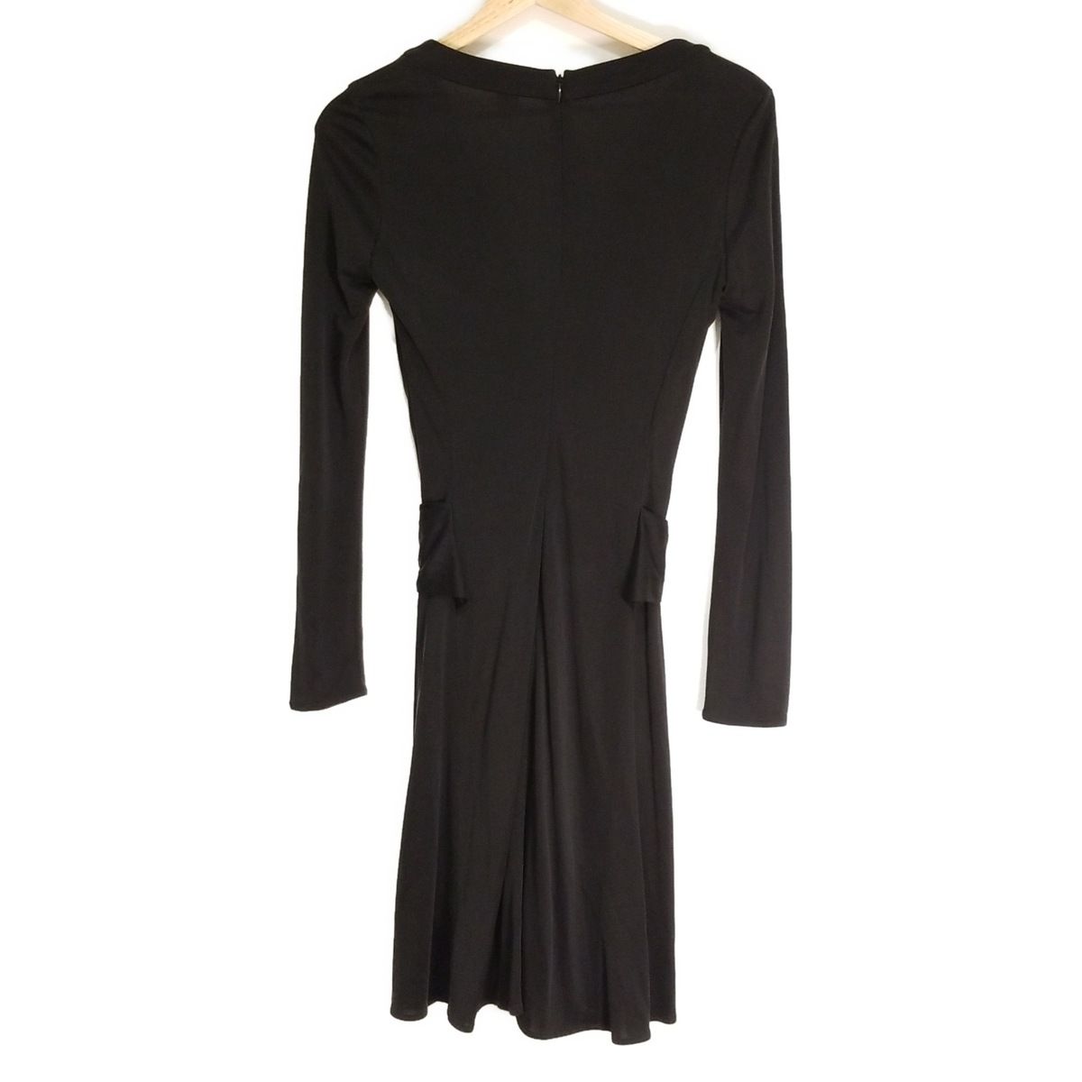 ISSA イッサロンドン ワンピース サイズUS 2 S レディース 黒 長袖 ひざ丈