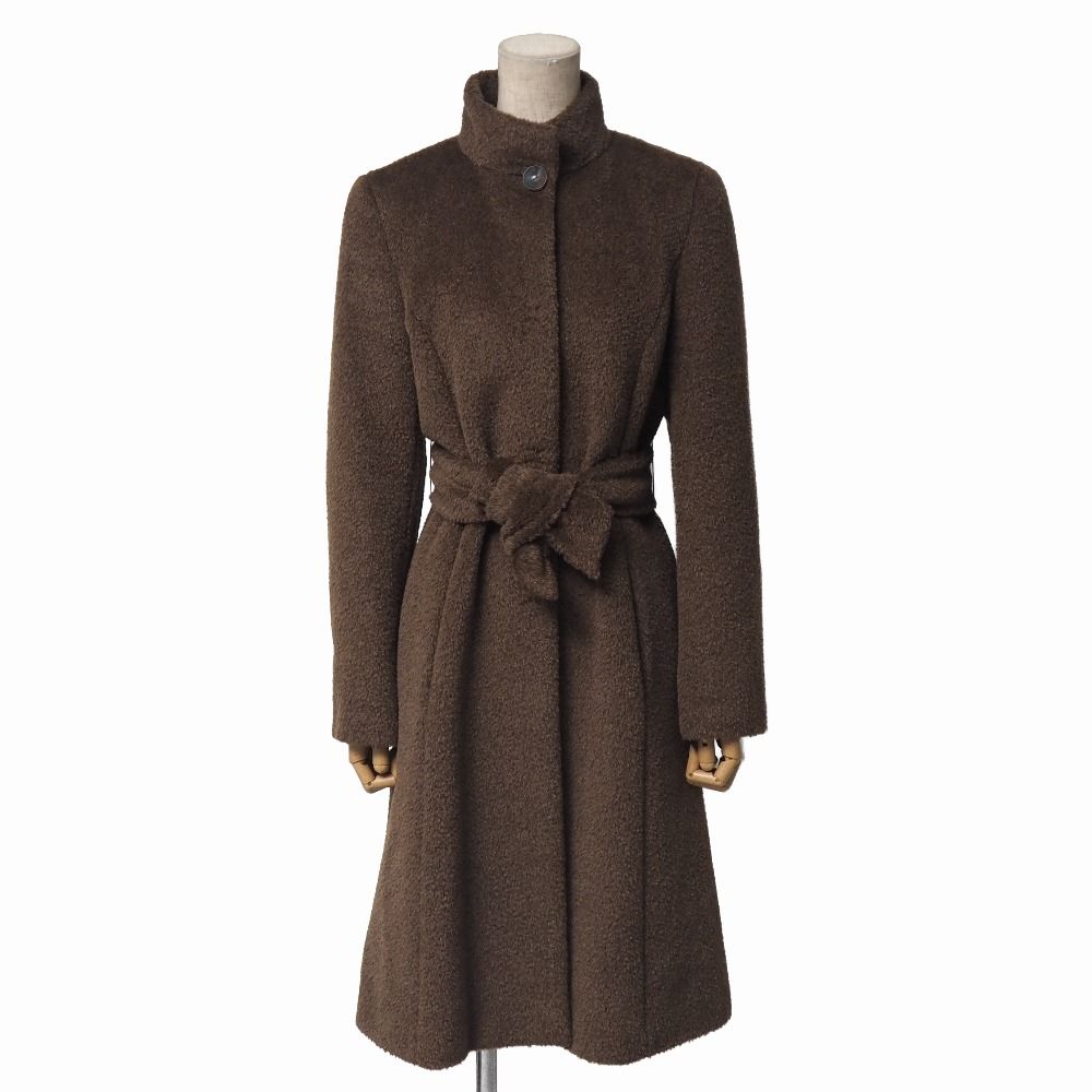 □美品□MAX MARA マックスマーラ コート サイズ38 ベルテッド