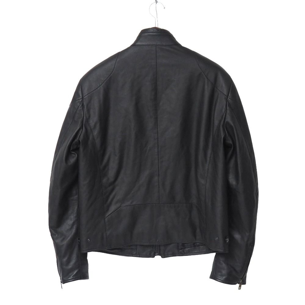 □美品□BALLY バリー ブルゾン サイズXXL シングルライダース ジップ