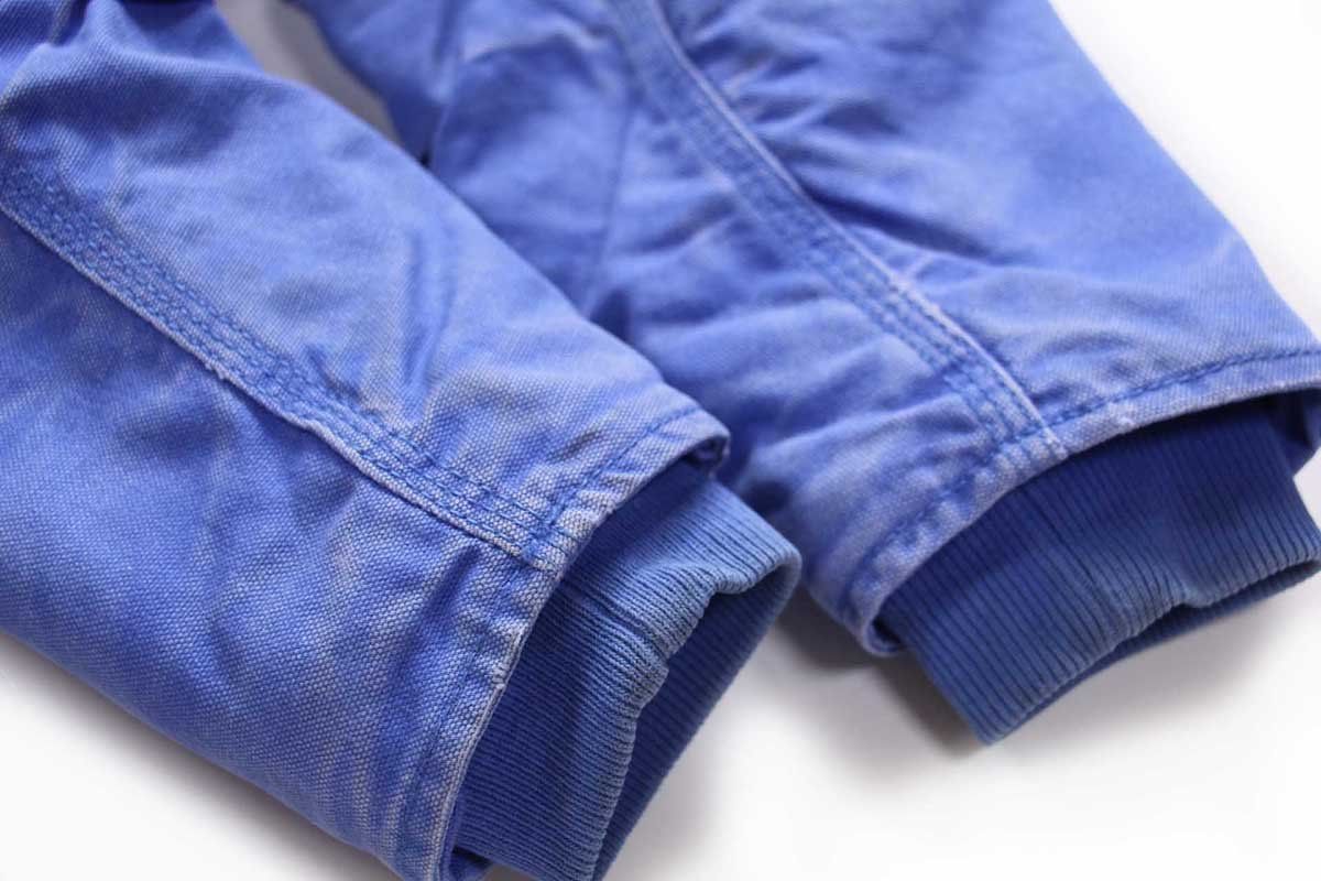  carharttカーハート キルティングライナー ダック地 ジャケット パーカー 薄青 キッズM アクティブ ワーク ボーイズ ダメージ その他 ジャケット ブルゾン