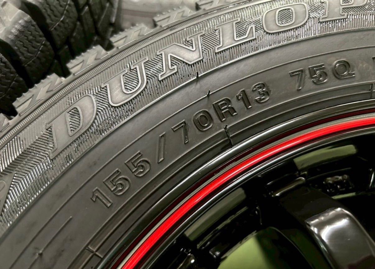  256 51 07 ウェッズ VICENTE ヴィセンテ 13 4 5 J 50 PCD 100 H 155 70 R ダンロップ ウィンターマックス バリ溝 スタッドレス 13インチ タイヤ ホイールセット