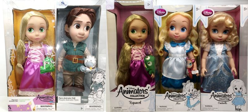 ディズニー アニメータードール 5体セット ラプンツェル フリン アリス シンデレラ