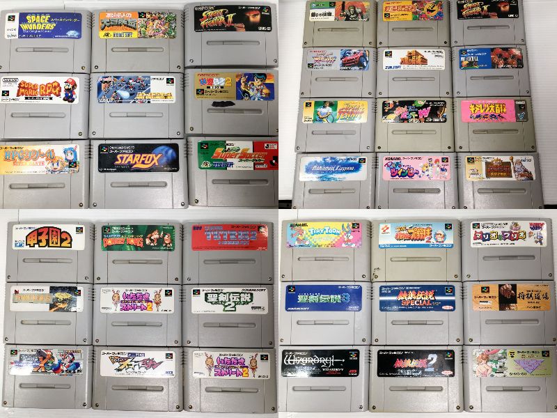 ジャンク】任天堂 スーパーファミコン SFC ソフト 151本 大量まとめ