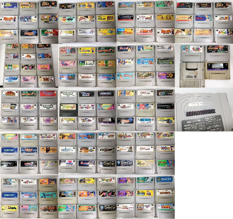 ジャンク】任天堂 スーパーファミコン SFC ソフト 151本 大量まとめ