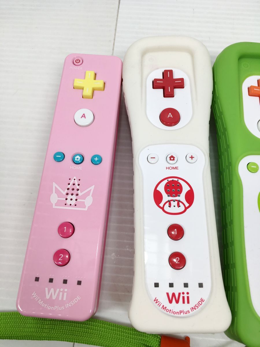 任天堂 Wiiリモコンプラス ピーチ キノピオ ヨッシー ルイージ 6本まとめて ストラップ
