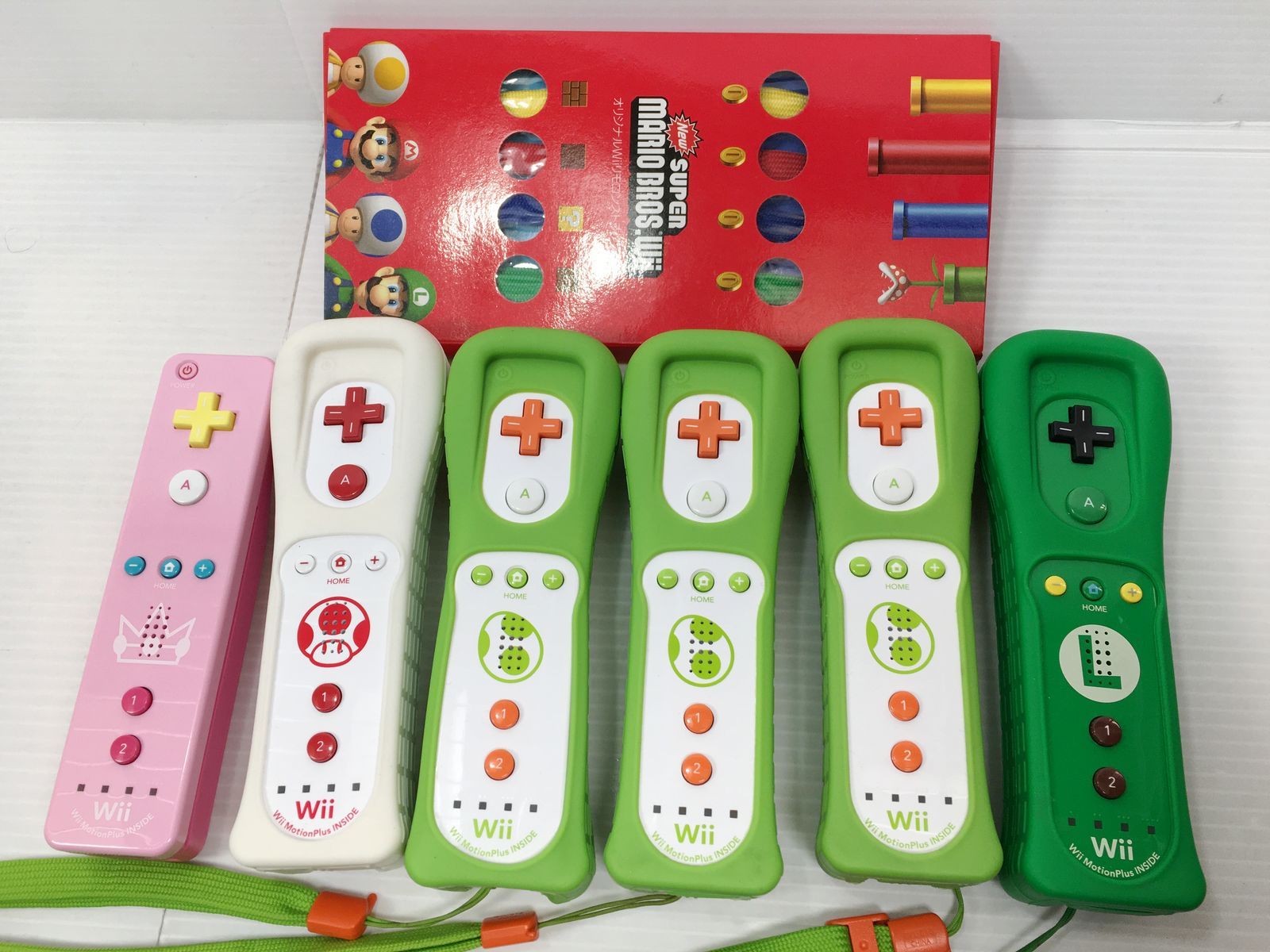 任天堂 Wiiリモコンプラス ピーチ キノピオ ヨッシー ルイージ 6本まとめて ストラップ