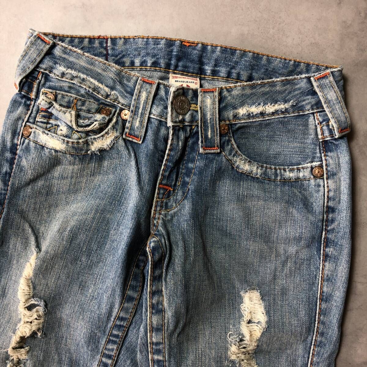 TRUE RELIGION ダメージブーツカットデニム , 【公式通販】