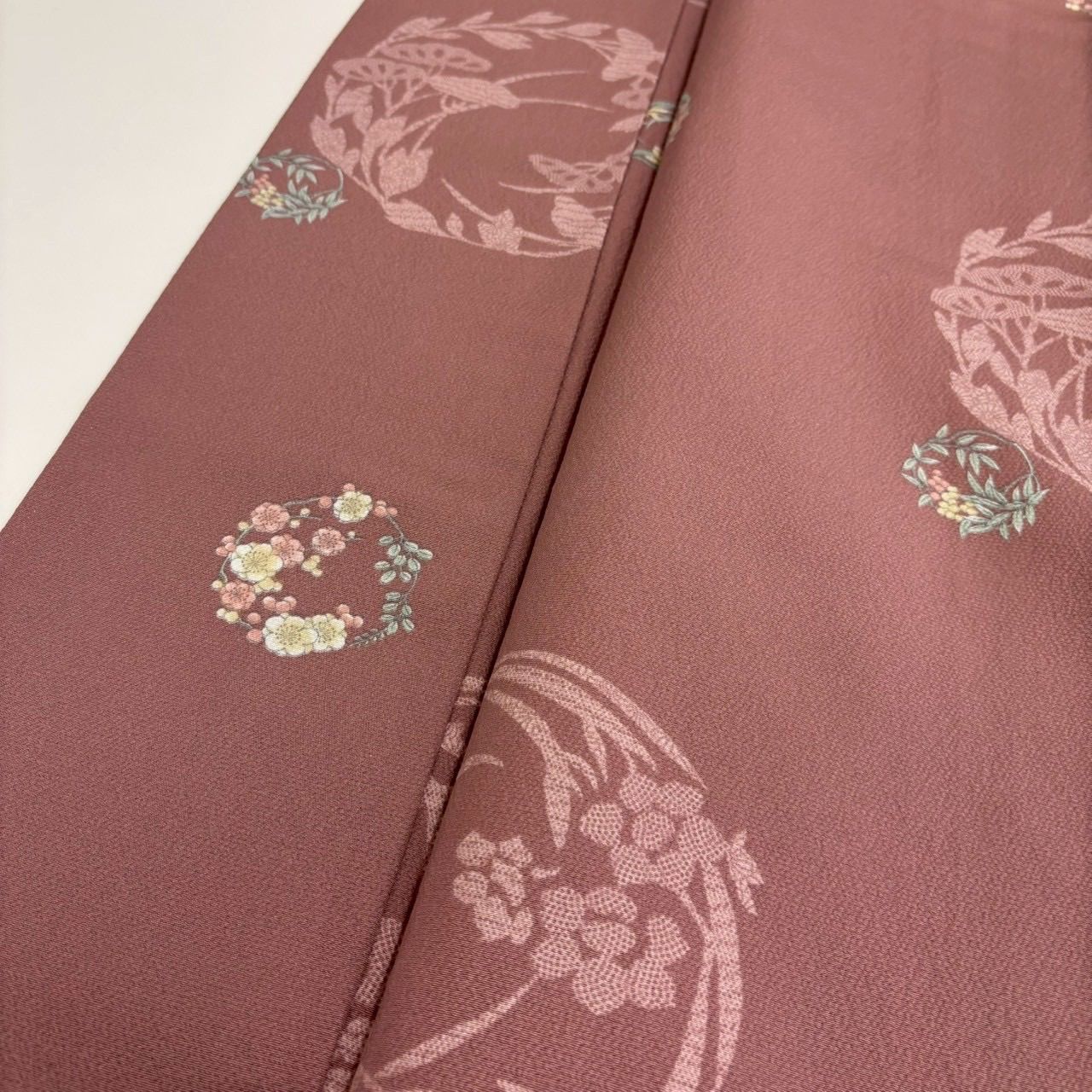 小紋 縮緬 飛び柄 上品な染め 正絹 着物 MK-1826 - メルカリ