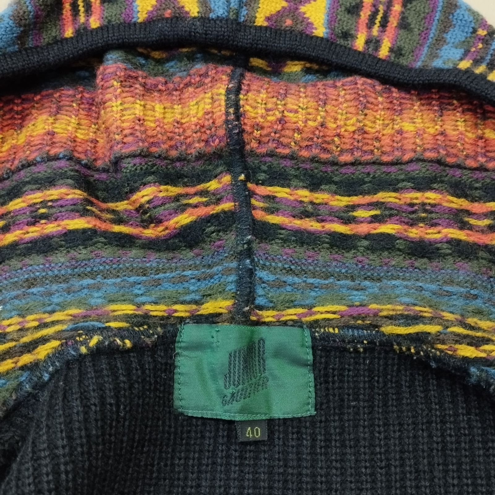 D16101】JUNIOR GAULTIER ジュニアゴルチエ 80's パーカー レトロ 総柄