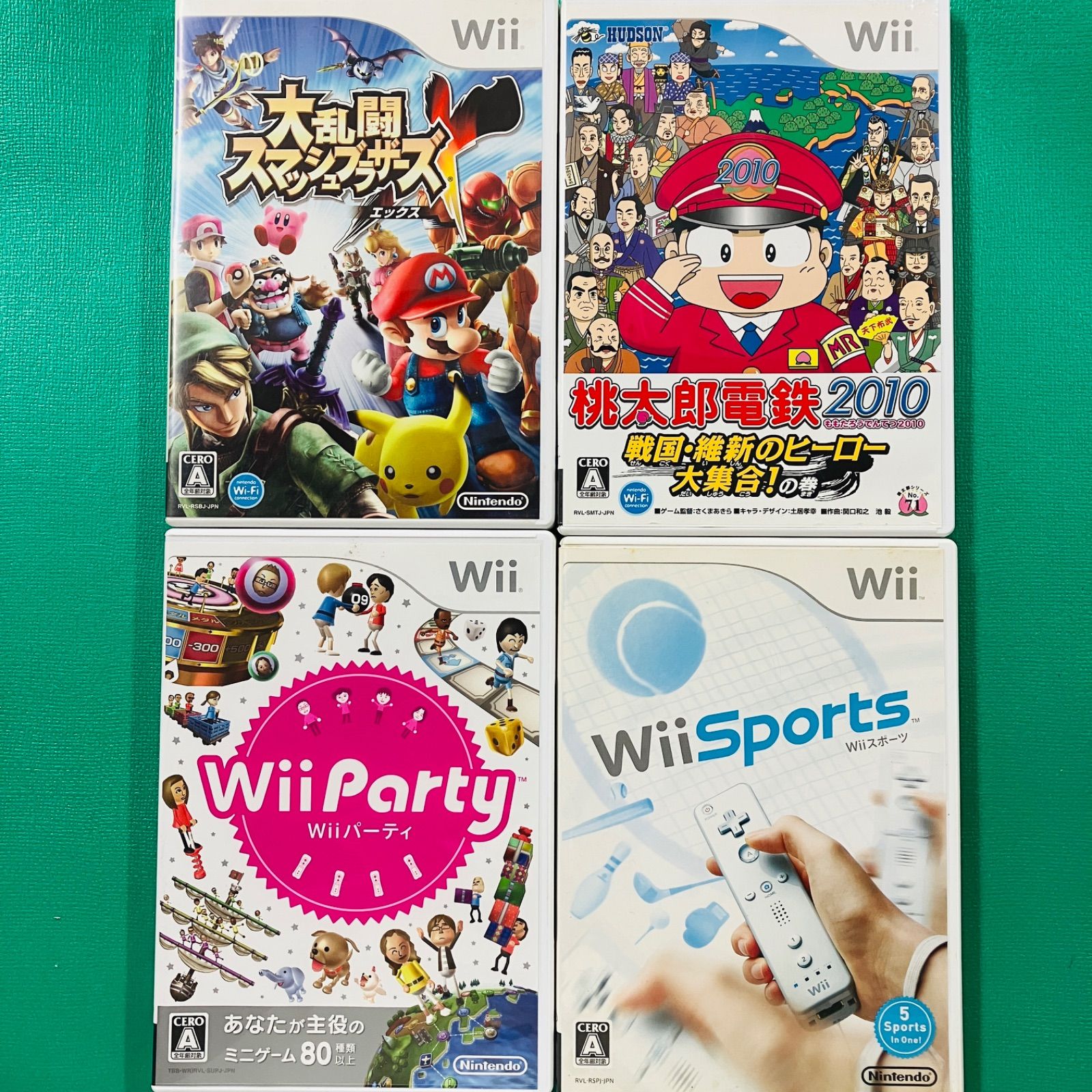 4点セット】Wii 大乱闘スマッシュブラザーズX 桃太郎電鉄2010～戦国