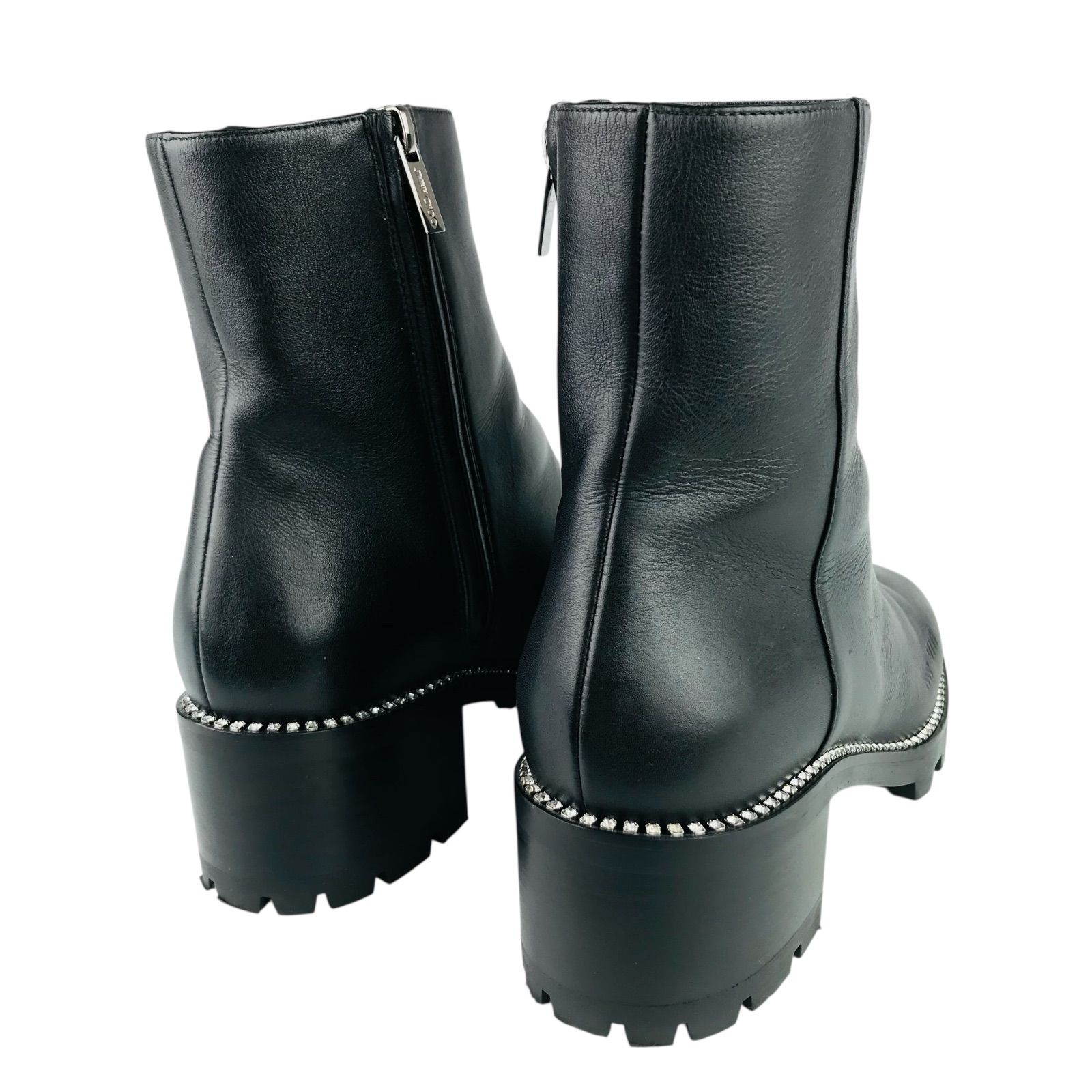 美品☆JIMMY CHOO・ジミーチュウ レディース レザー クリスタル