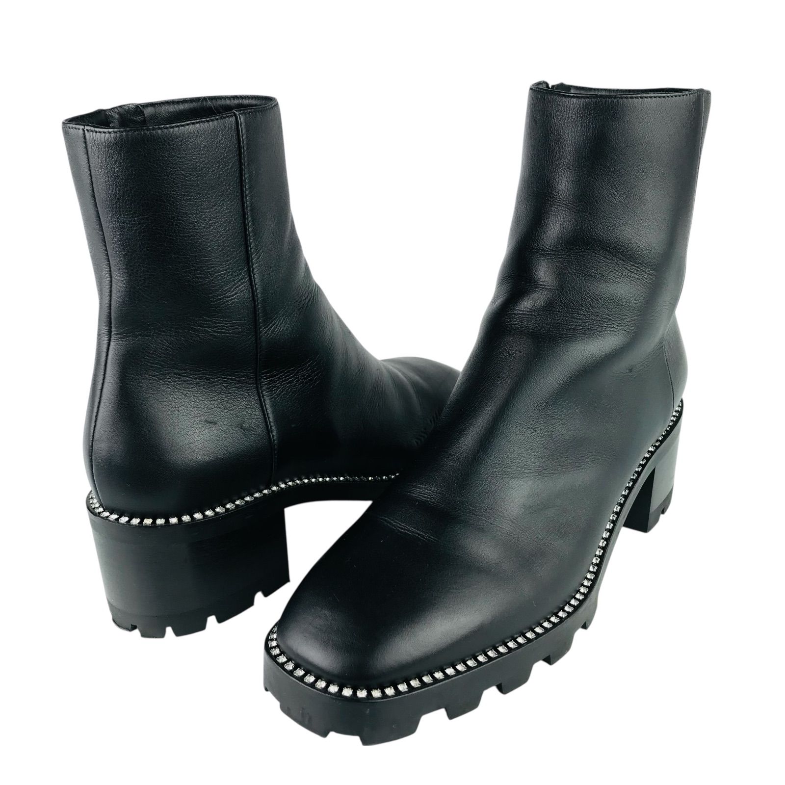 美品☆JIMMY CHOO・ジミーチュウ レディース レザー クリスタル