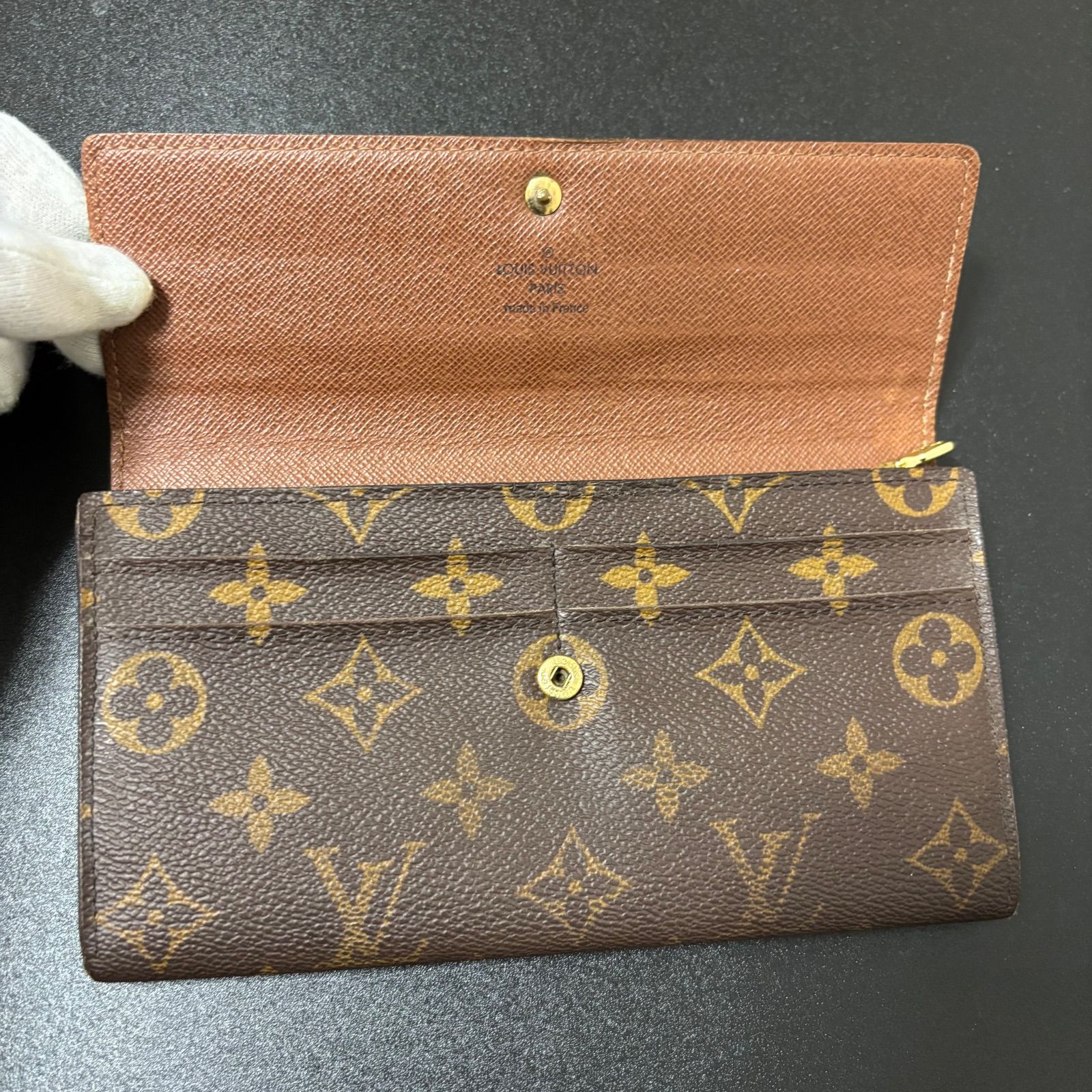 〇ルイ・ヴィトン モノグラム ポルトフォイユ・サラ 二つ折り財布 t16 ポルトフォイユ サラ 旧型 モノグラム Louis Vuitton ルイ