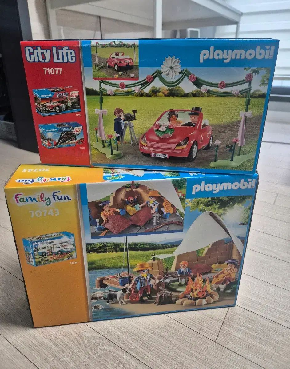 プレイモービル 家族キャンピング 70743 ウェディングセレモニー 71077